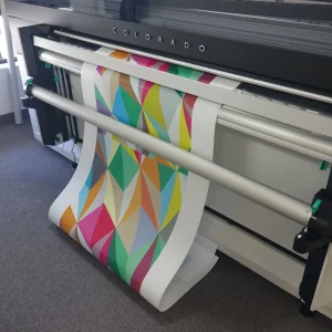 a vinyl printed printing some graphics